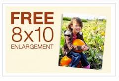 free 8x10 enlargement at Walgreens