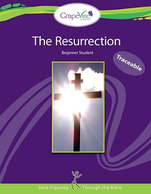 traceable resurrection lessons for kids from Grapevine Studies