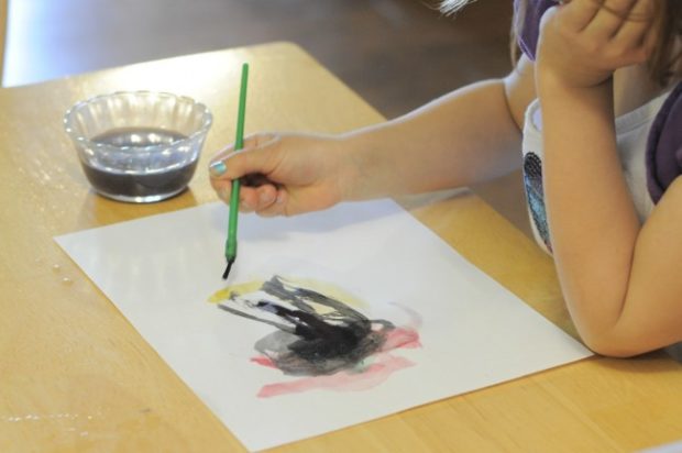 painting anger preschool