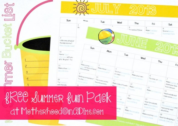 Summer Bucket List (Printable)