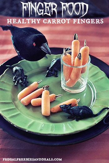 Healthy Halloween Treats:  Finger Carrots