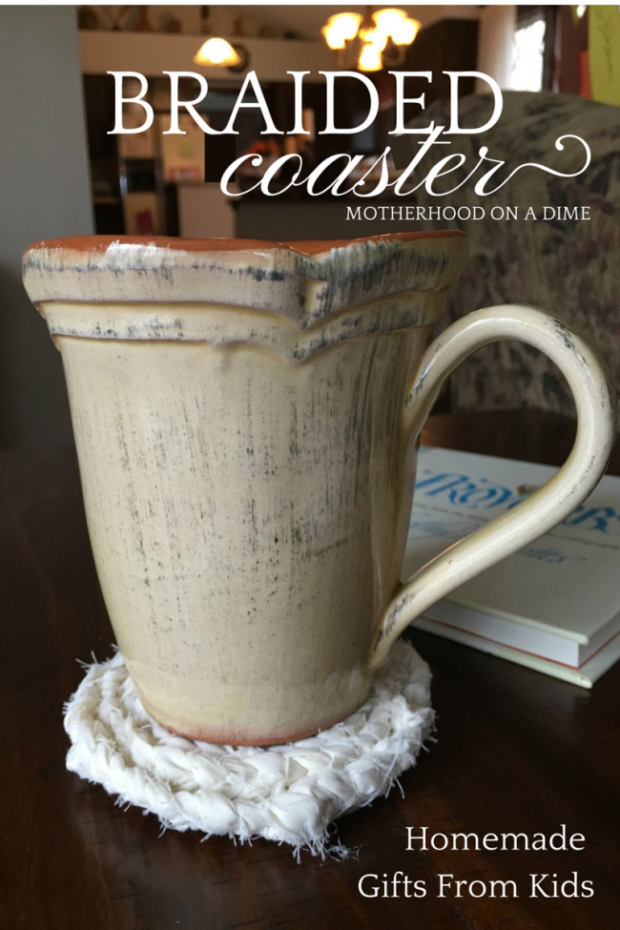Braided Coaster - Homemade Gifts Kids Can Make (1)