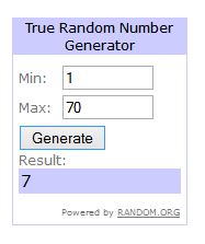 Week 1 Giveaway Results
