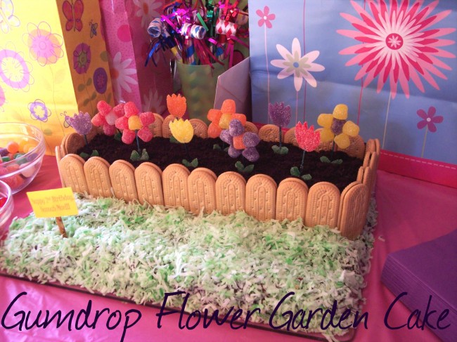 flower garden cake