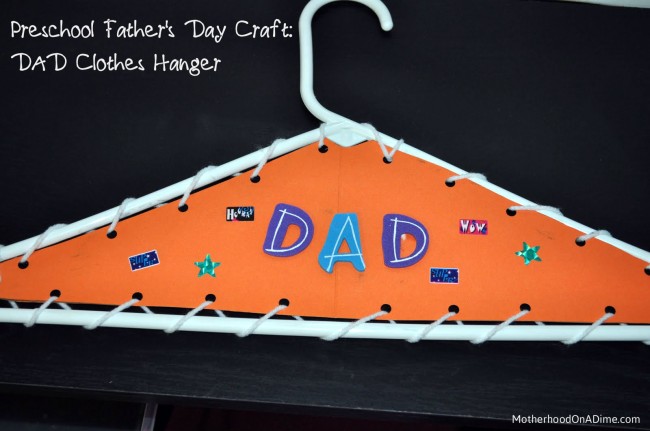 Father's Day Hanger Craft - Kids Activities, Saving Money, Home  Management