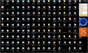 messy screen