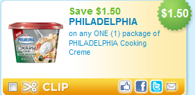 Philly cream cheese New Printable Coupons for the Week
