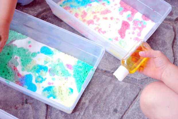 baking soda painting
