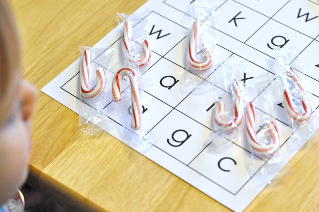 candy cane number bingo