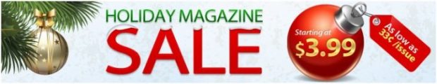 holiday magazine sale