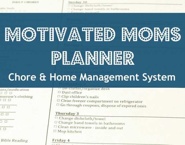 motivated moms planner