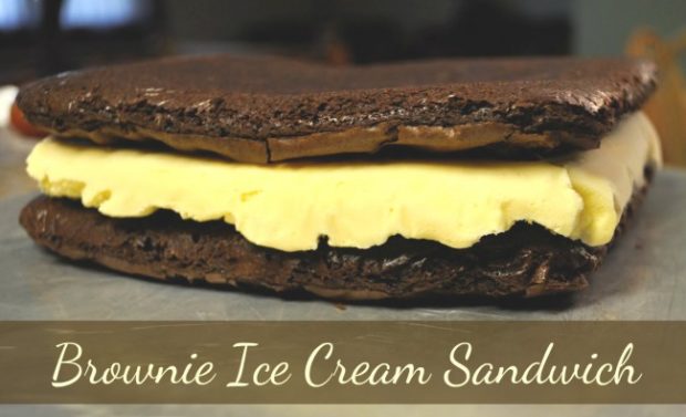brownie ice cream sandwich