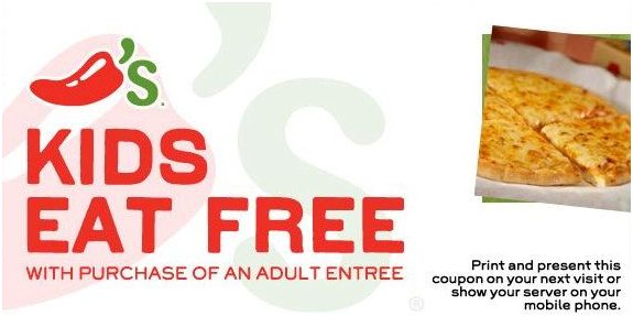 kids eat free at chili's