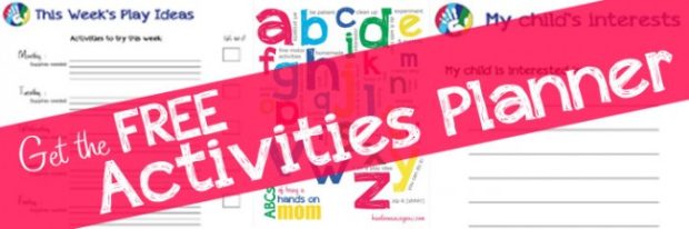 free kids activities planner