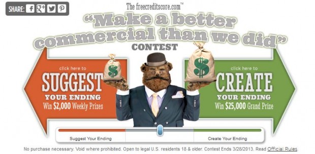 freecreditscore.com contest