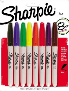 sharpie fine tip markers