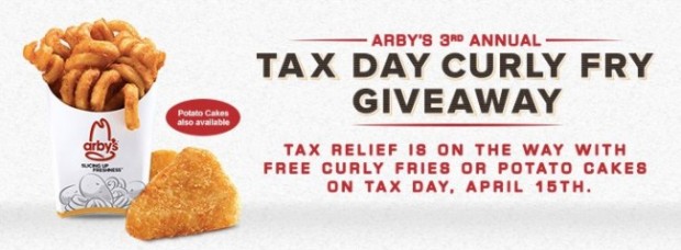 tax day arby's