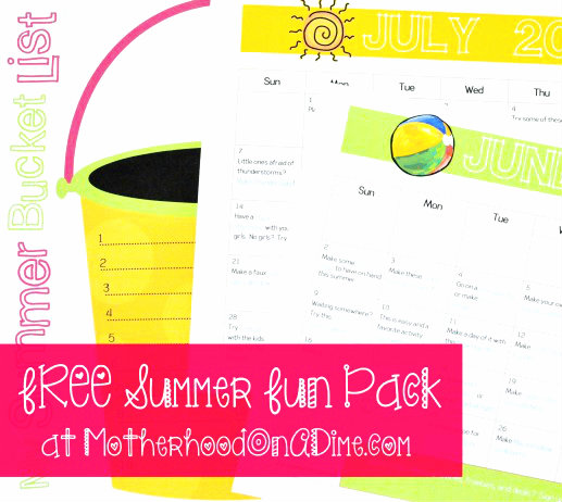 Free Summer Fun Pack