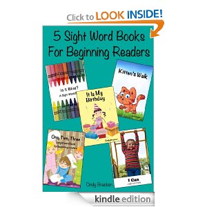 five sight word books for beginning readers