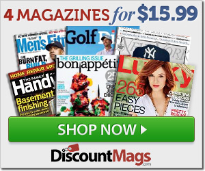 4 Magazines for $15.99