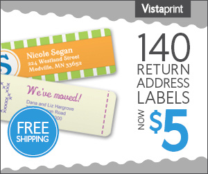 vistaprint address labels