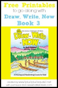 Draw Write Now Book 3: FREE Companion Printables - Kids Activities ...