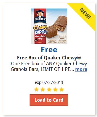 Quaker Chewy Granola Bars Free