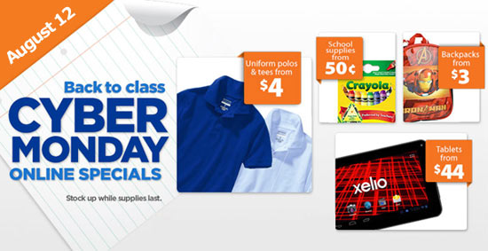 back to school cyber monday at Walmart