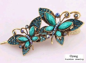 Butterfly hair clips
