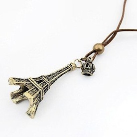 Eiffel tower necklace