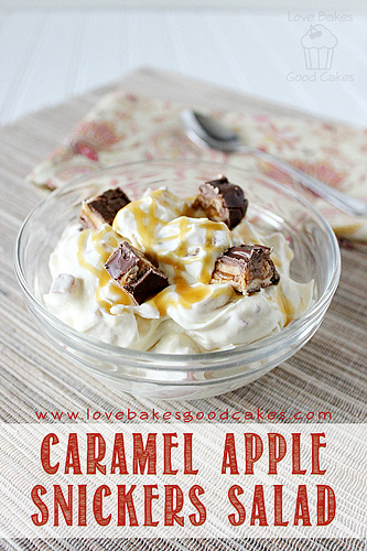 Snickers Apple Salad recipe -- looks so yummy!  #dietersfail :)