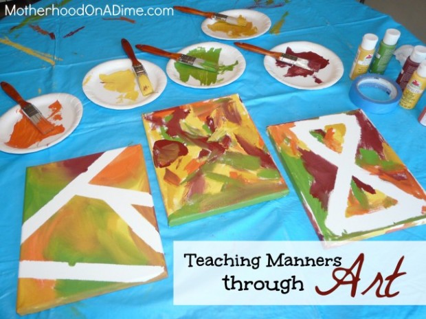 Teaching manners through art