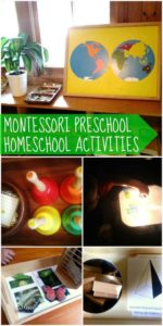 Montessori Home Preschool Activites