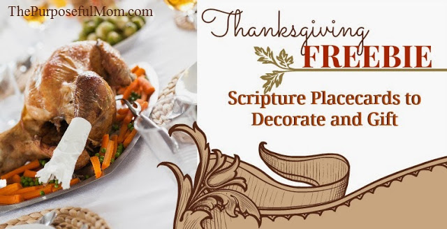 Thanksgiving Freebie Purposeful Mom
