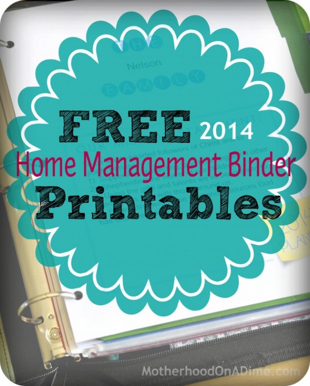 Free Home Management Binder Printables