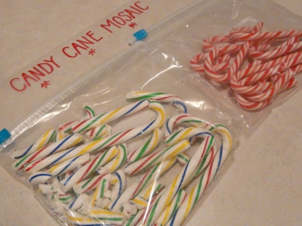 candy cane mosaic