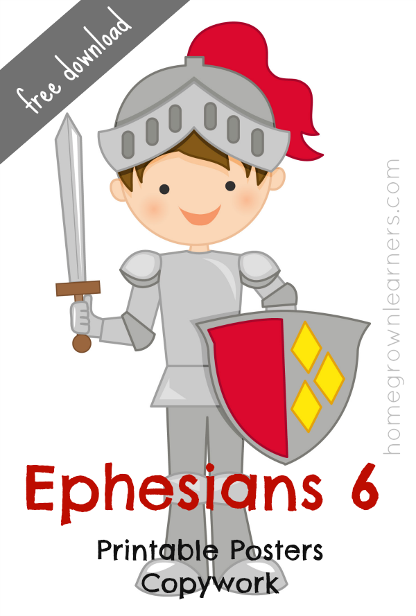 Ephesians 6 CC Printable Poster and Copywork
