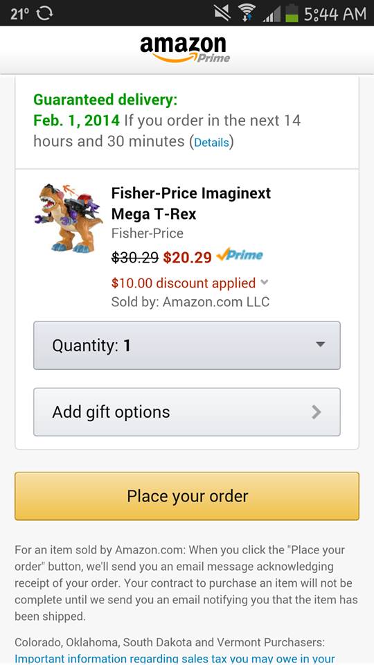 Fisher price deal