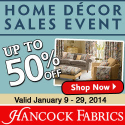 Home Decor Sales Event: Save 50% off at Hancock Fabrics (Plus $10 off ...