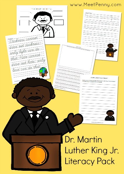 Martin Luther King, Jr. Printable Pack and Lesson Plan Ideas