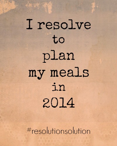 Resolution Solution Plan My Meals