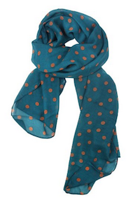 polka dot scarf
