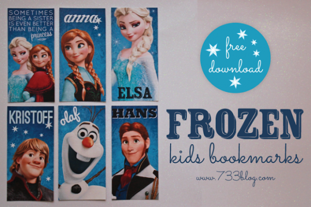 Frozen Kids Bookmarks