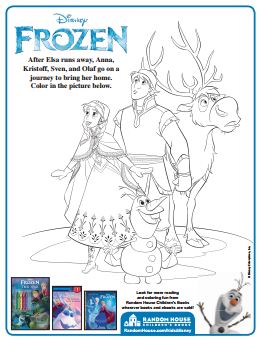 Frozen Printable Coloring Page