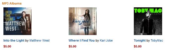 MP3 Albums for $5