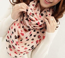 Pink scarf