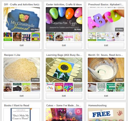 Pinterest Preschool Boards