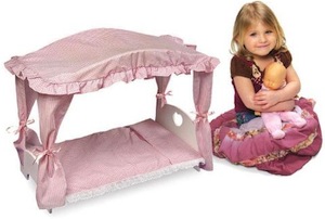 doll canopy bed