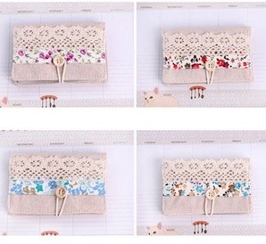 Floral and Lace Credit card case