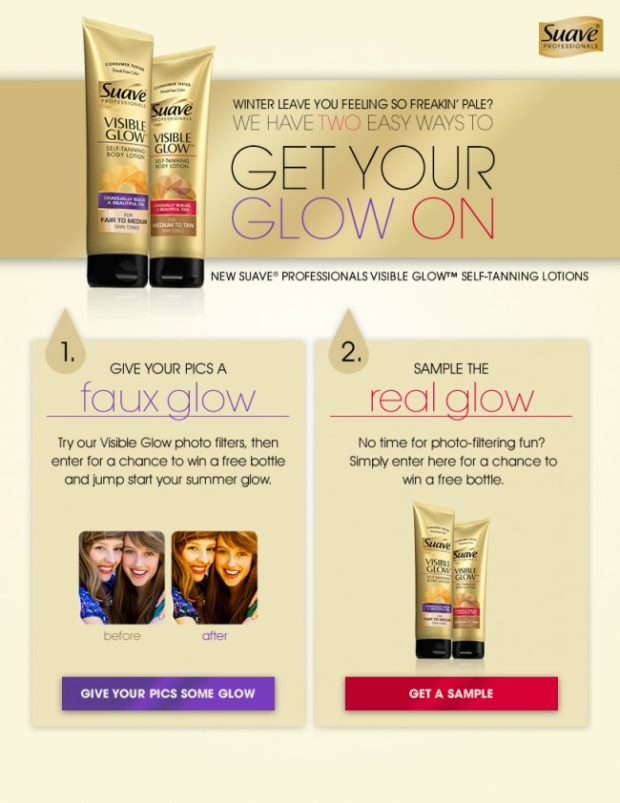 Visible glow suave